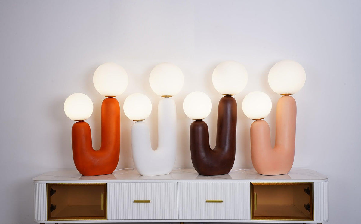 Fayorn keramisk bordslampa