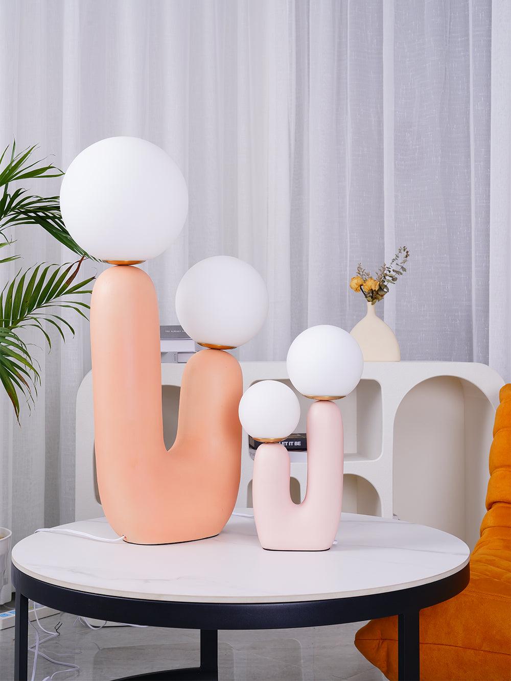 Elyrain konstnärlig bordslampa i harts