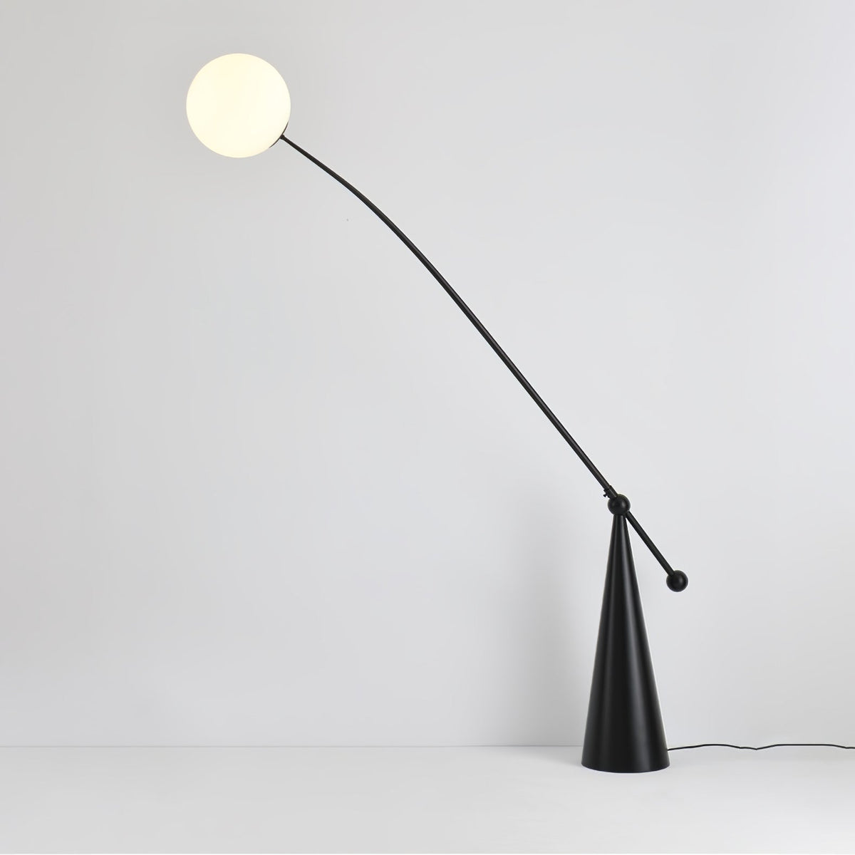 Ortalil modern bågformad golvlampa