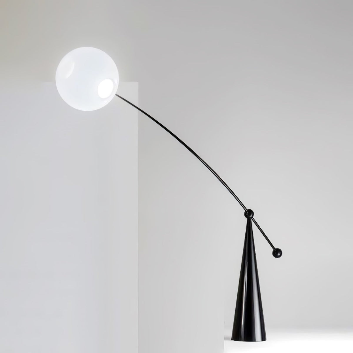 Ortalil modern bågformad golvlampa