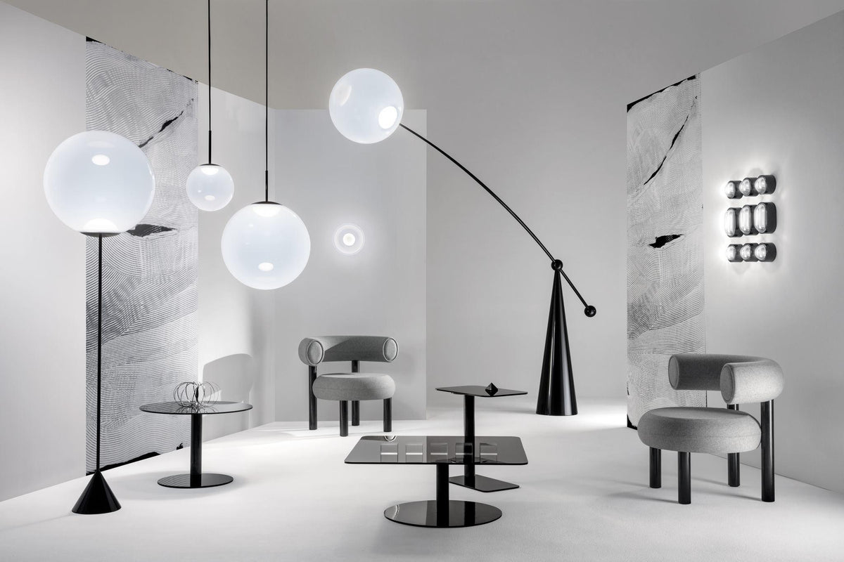 Ortalil modern bågformad golvlampa