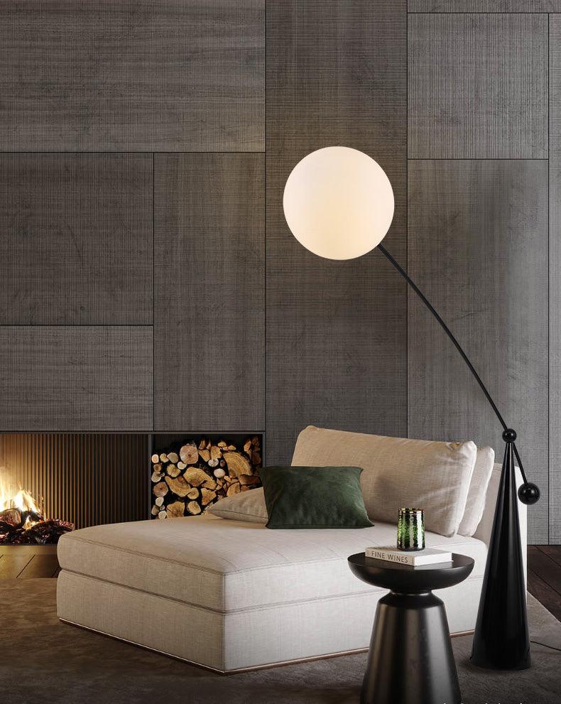 Ortalil modern bågformad golvlampa