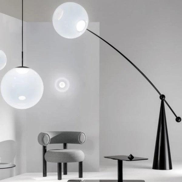 Ortalil modern bågformad golvlampa