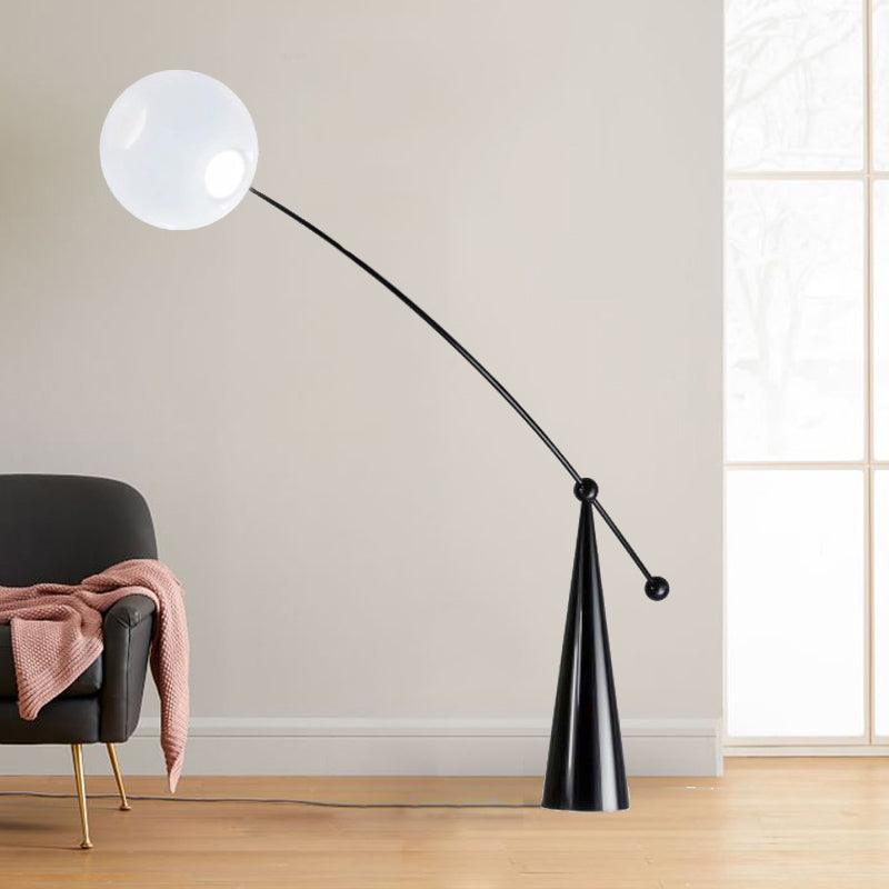 Ortalil modern bågformad golvlampa