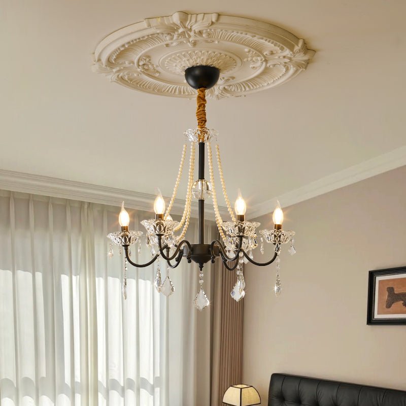 Candelabro Nymiran clássico pós-moderno de luxo em cristal