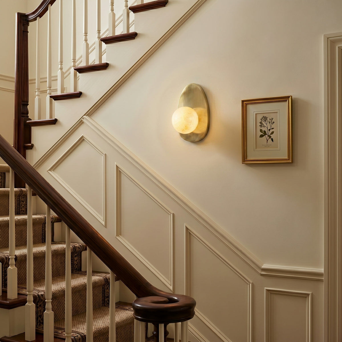 Orlisse vägglampa i alabaster