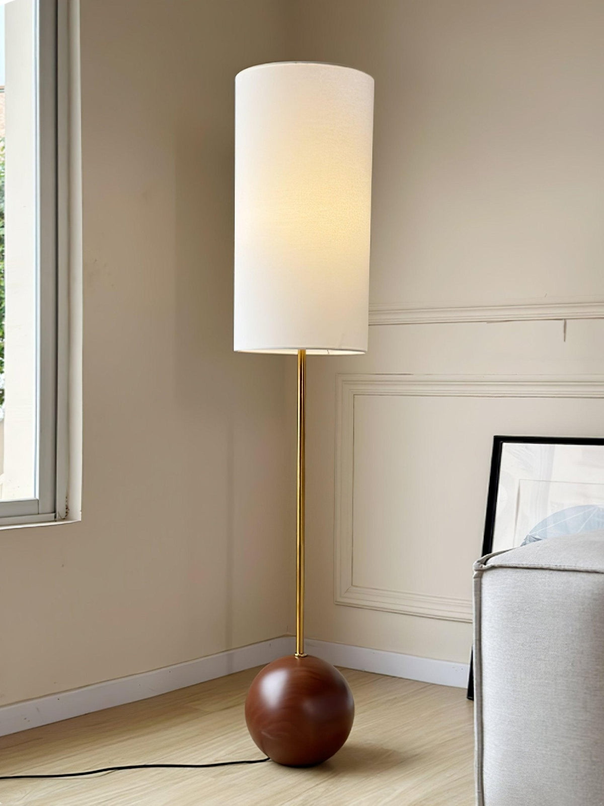 Cephaor modern golvlampa i tyg