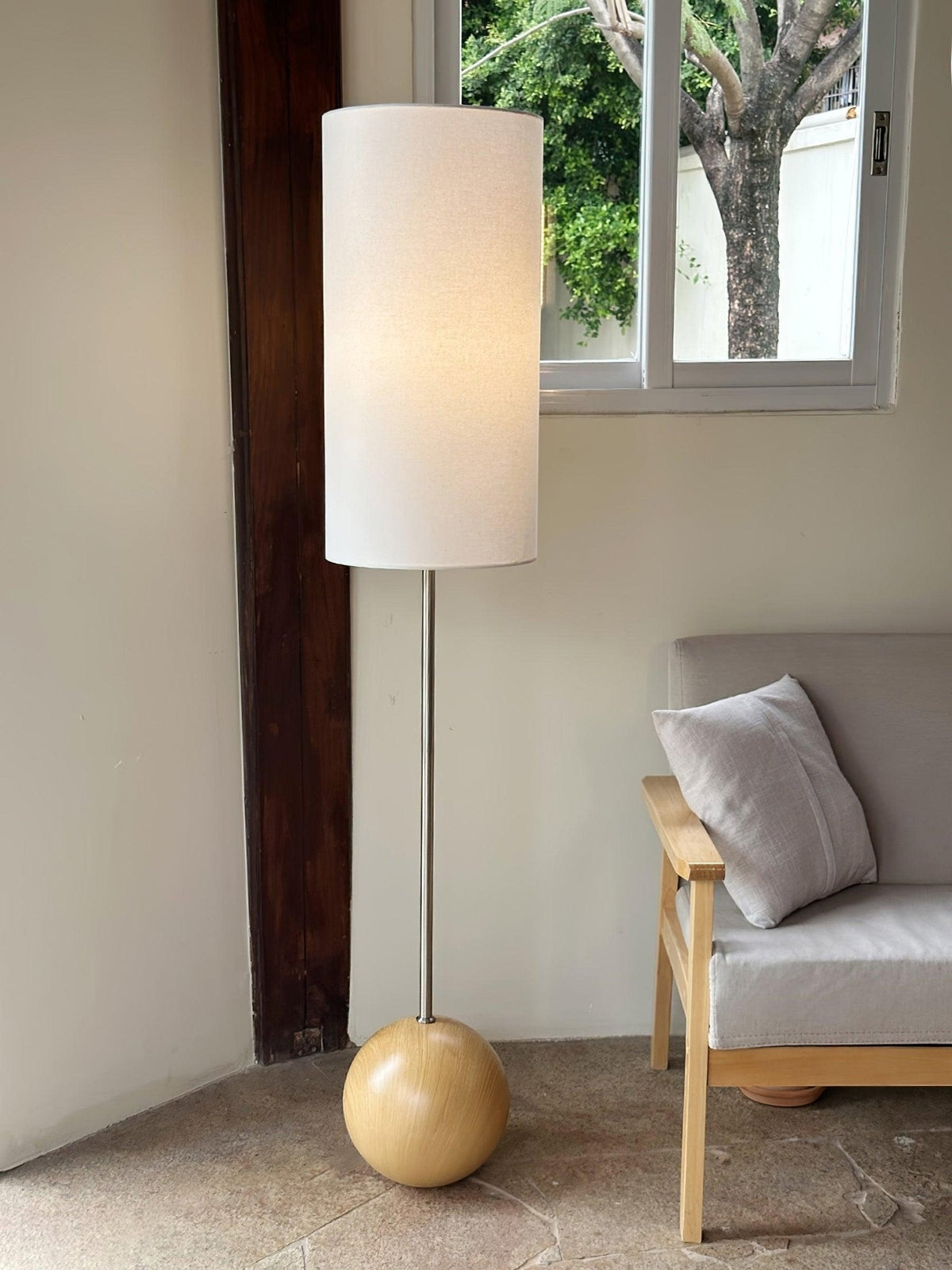 Cephaor modern golvlampa i tyg