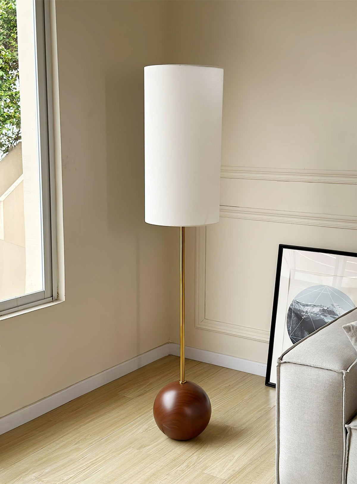 Cephaor modern golvlampa i tyg