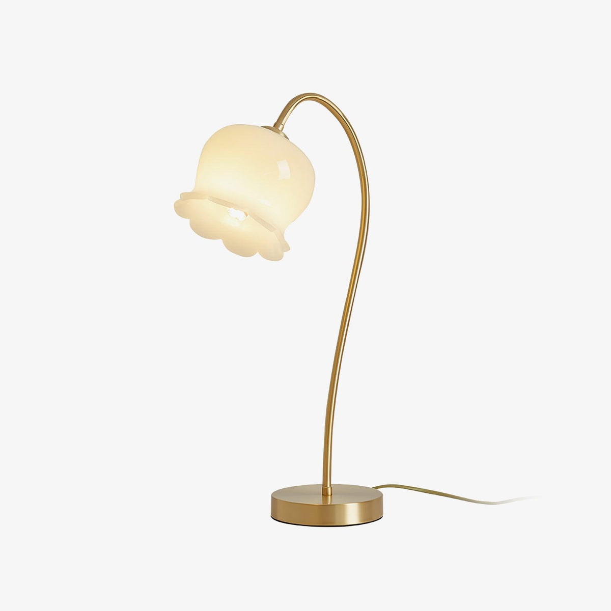 Calvor vintagebordslampa i mässing