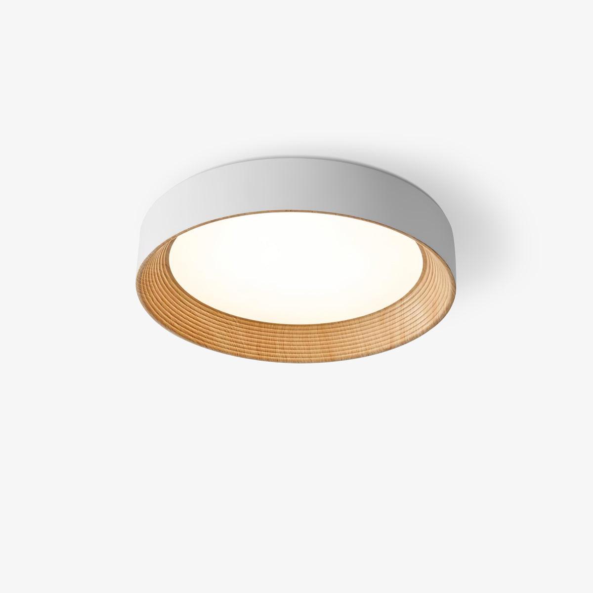 Elvirelle loftslampe i træ med minimalistisk justerbar ring
