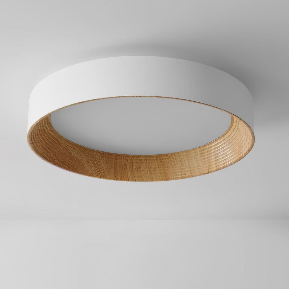 Elvirelle loftslampe i træ med minimalistisk justerbar ring