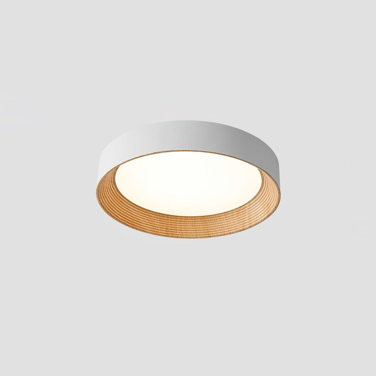 Elvirelle loftslampe i træ med minimalistisk justerbar ring