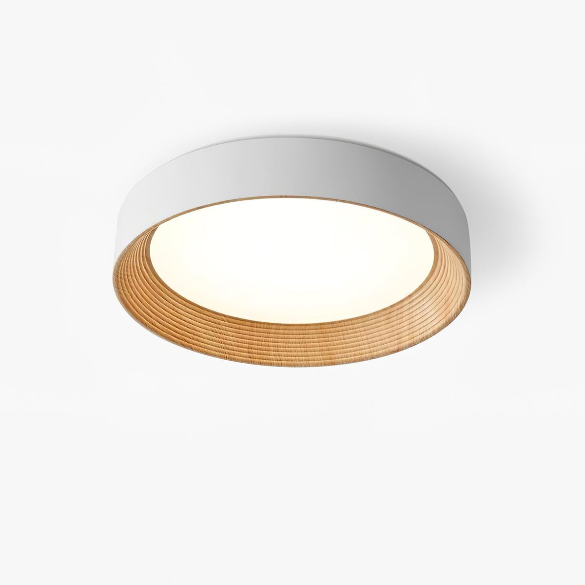 Elvirelle loftslampe i træ med minimalistisk justerbar ring