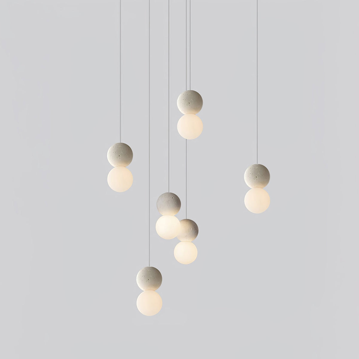 Joss minimalistisk pendellampe i cement