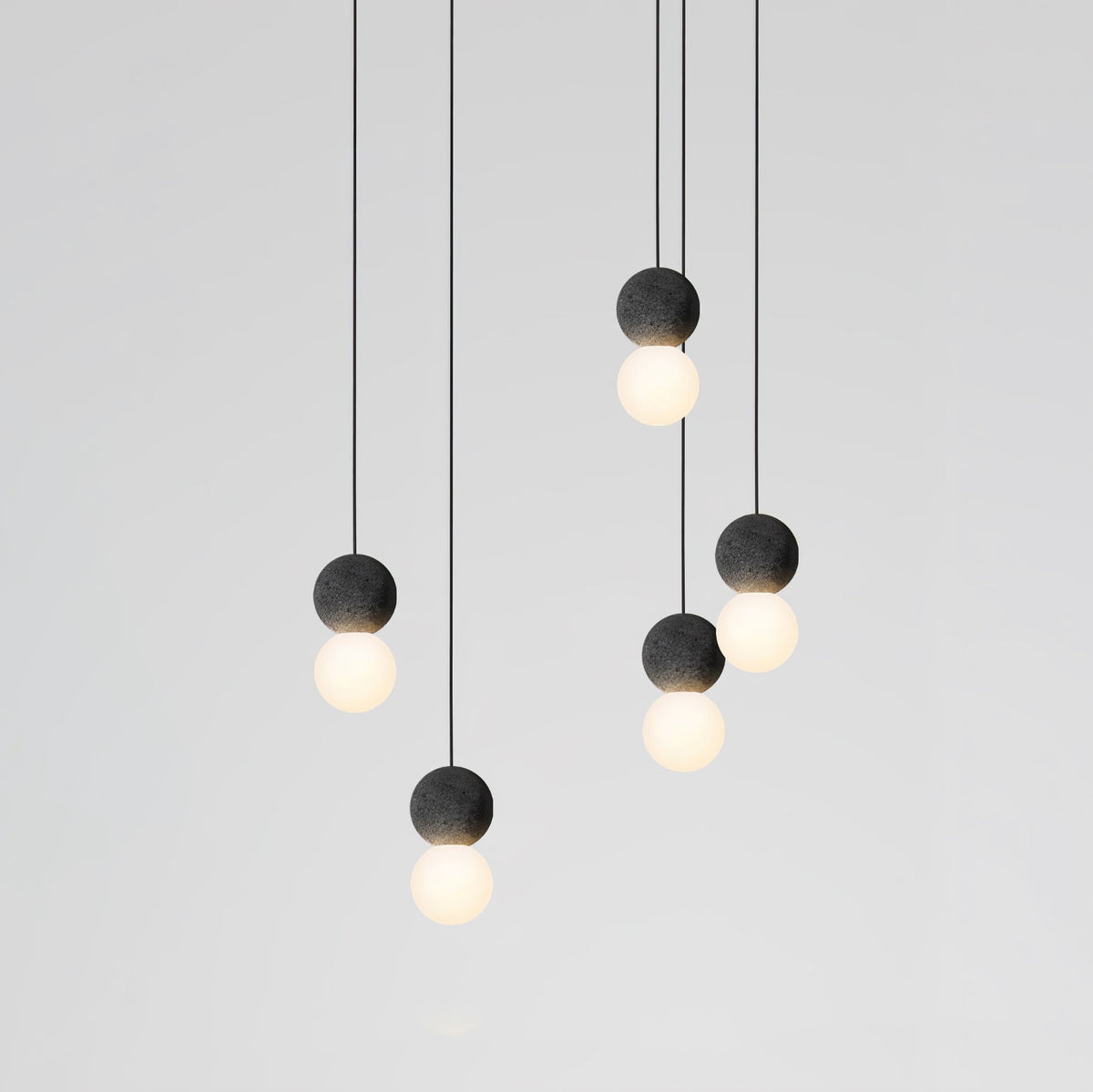 Joss minimalistisk pendellampe i cement