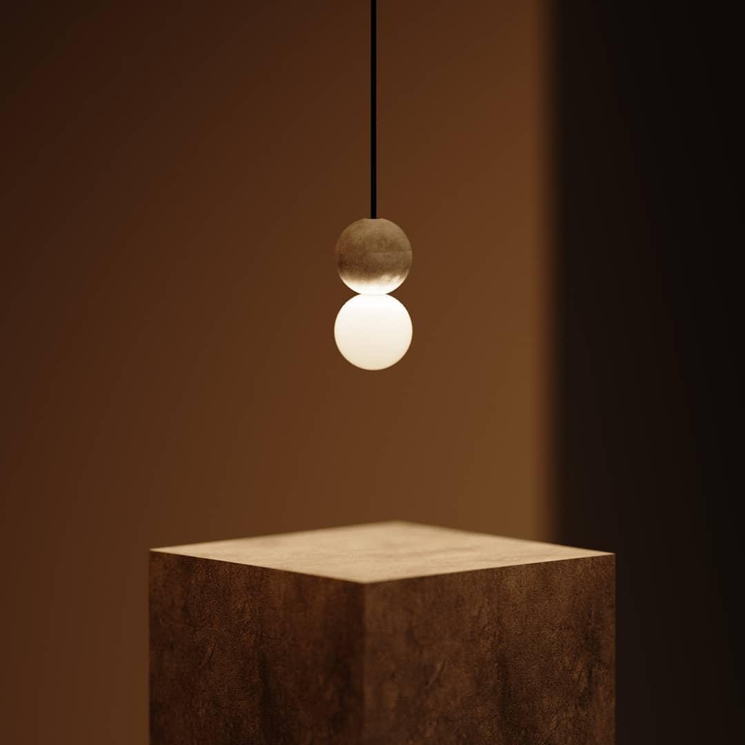 Joss minimalistisk pendellampe i cement