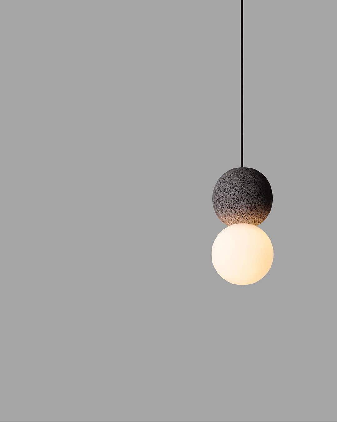 Joss minimalistisk pendellampe i cement