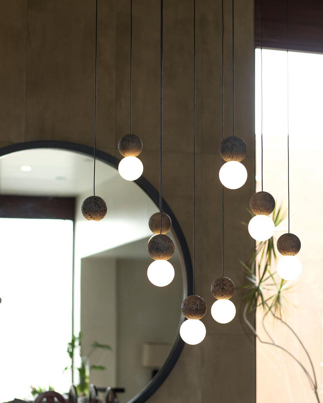 Joss minimalistisk pendellampe i cement