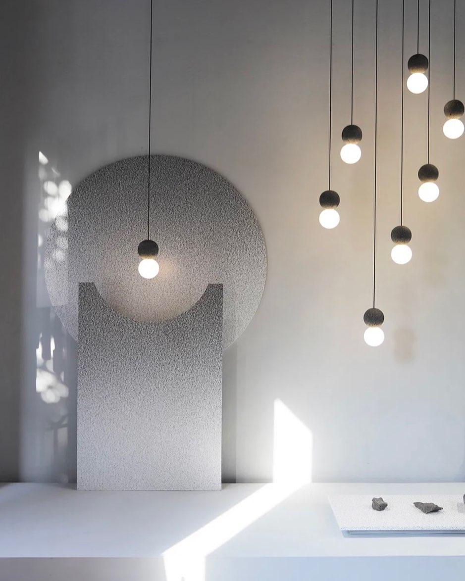 Joss minimalistisk pendellampe i cement
