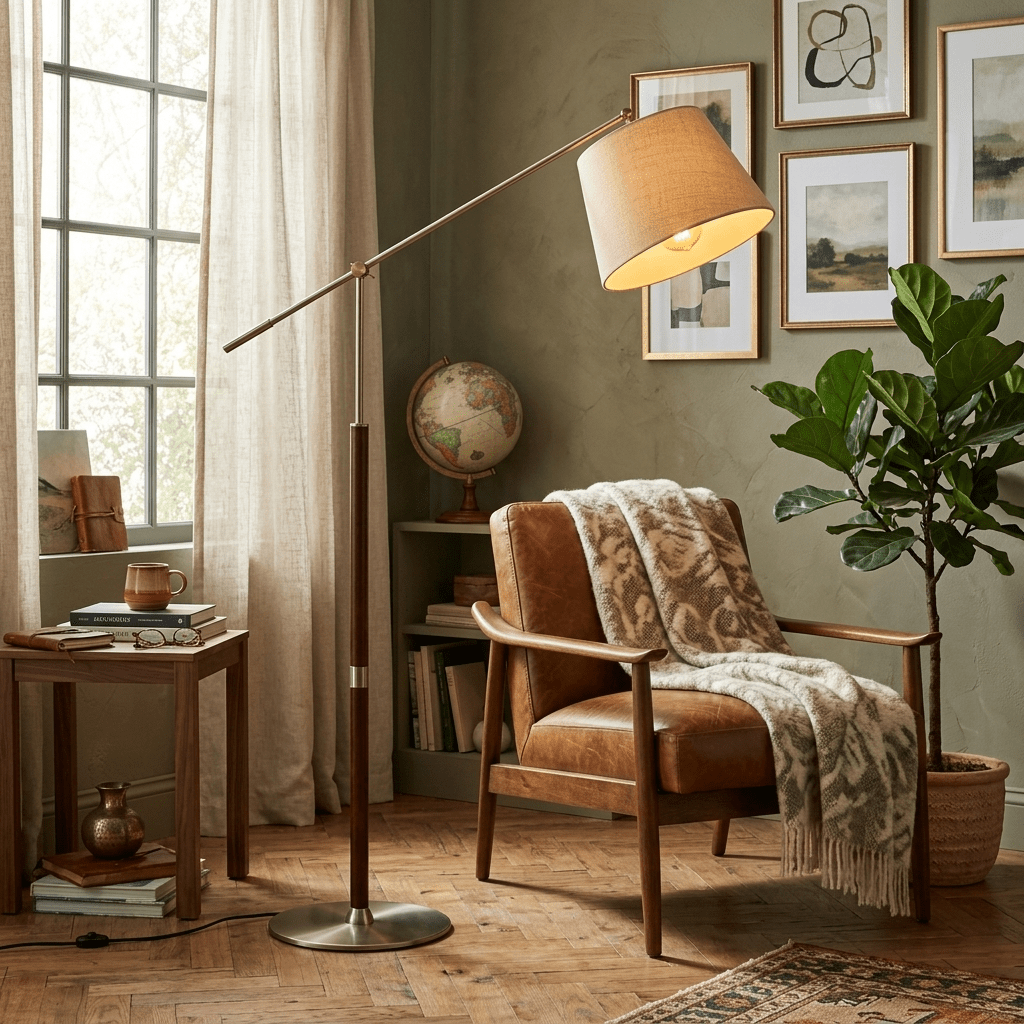 Elaiseria justerbar golvlampa