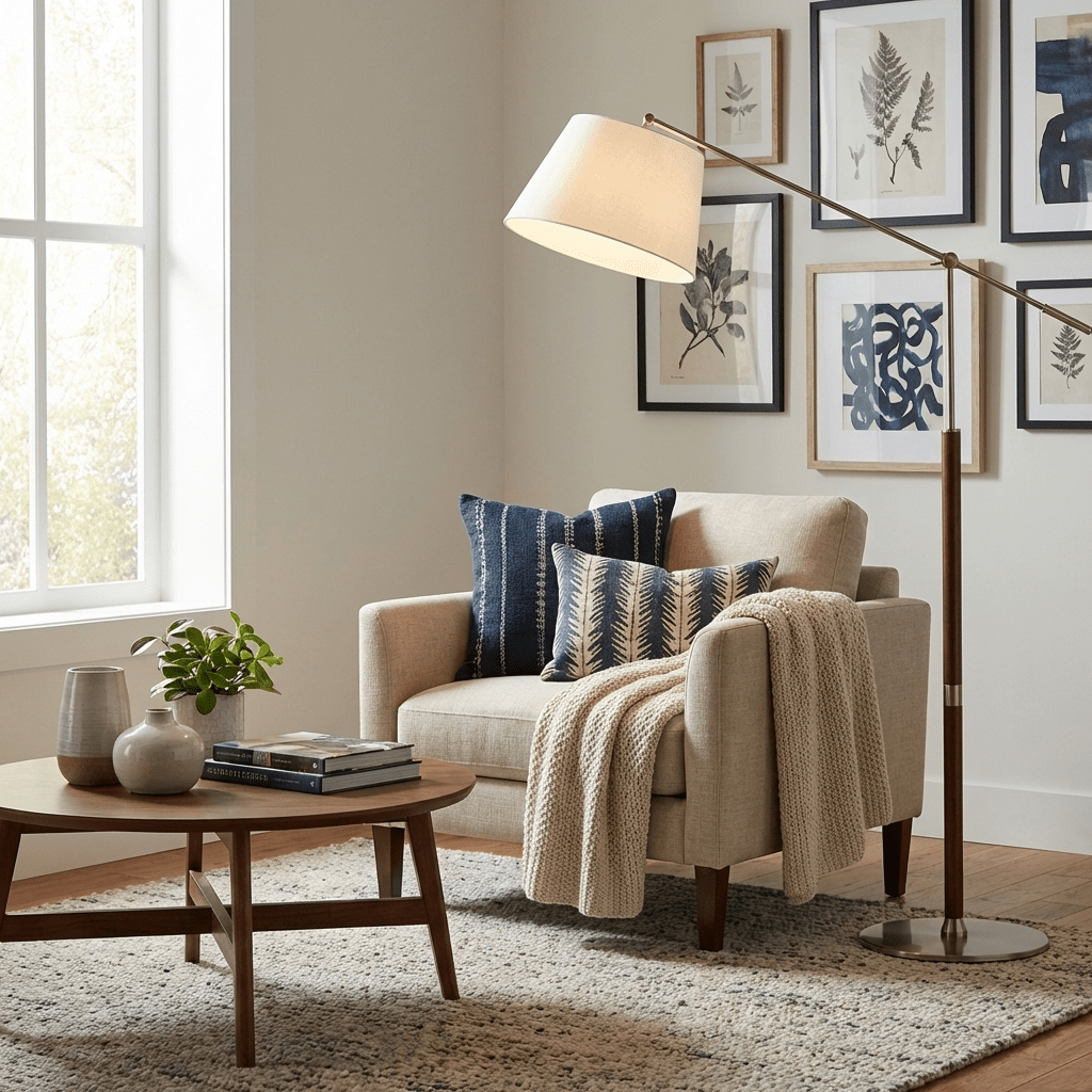 Elaiseria justerbar golvlampa