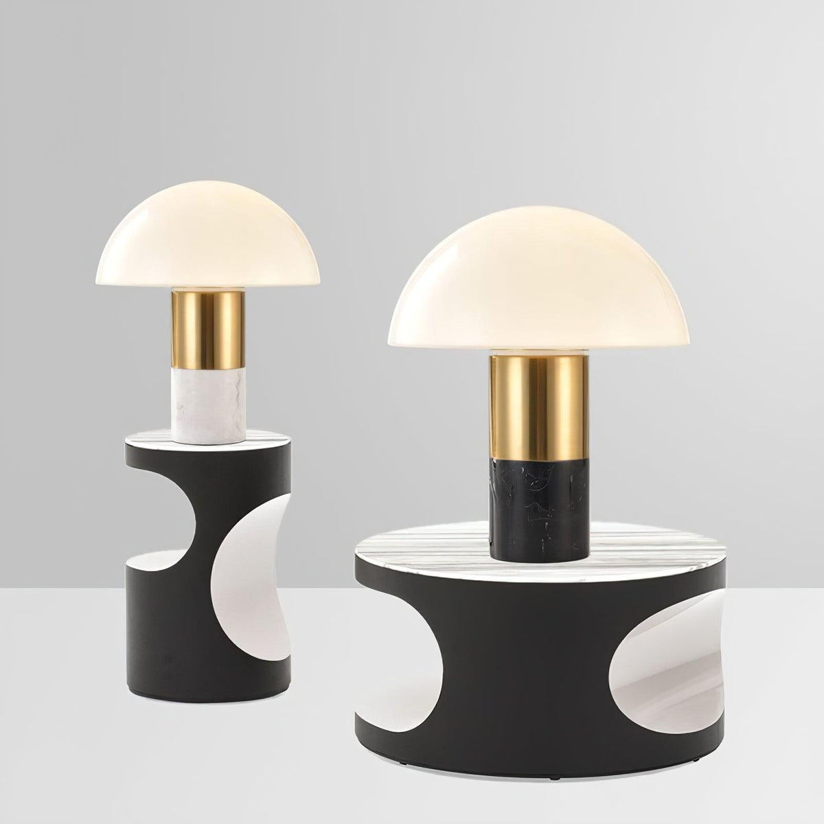 Wathen konstnärlig bordslampa i marmor