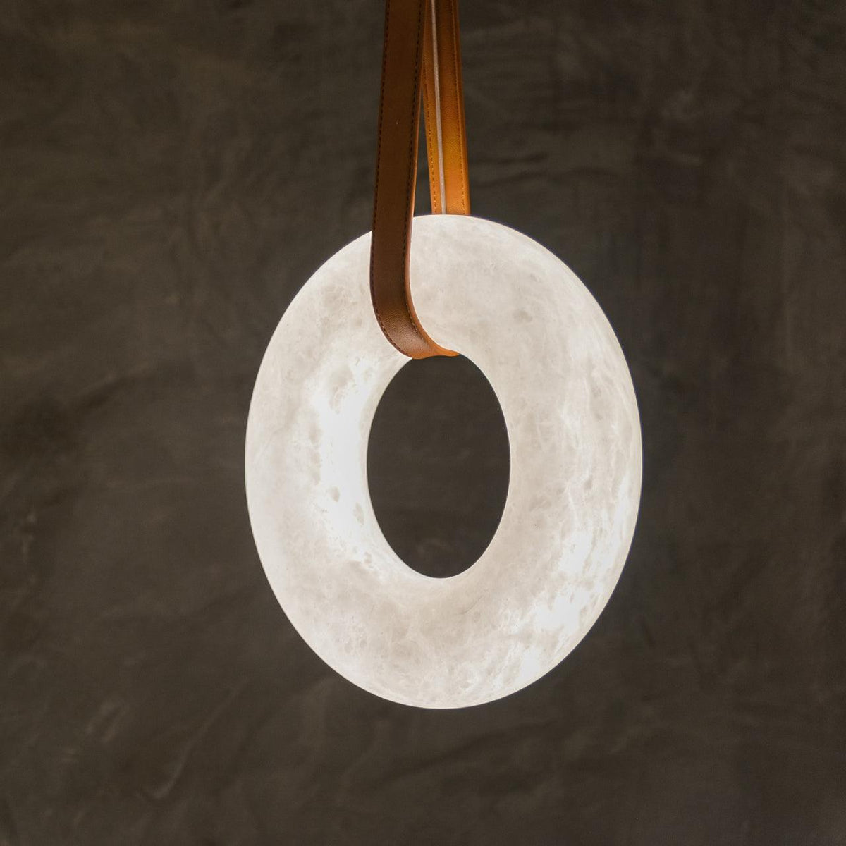 Tarys Alabaster Chandeliers  Ring Leather Strap Version B