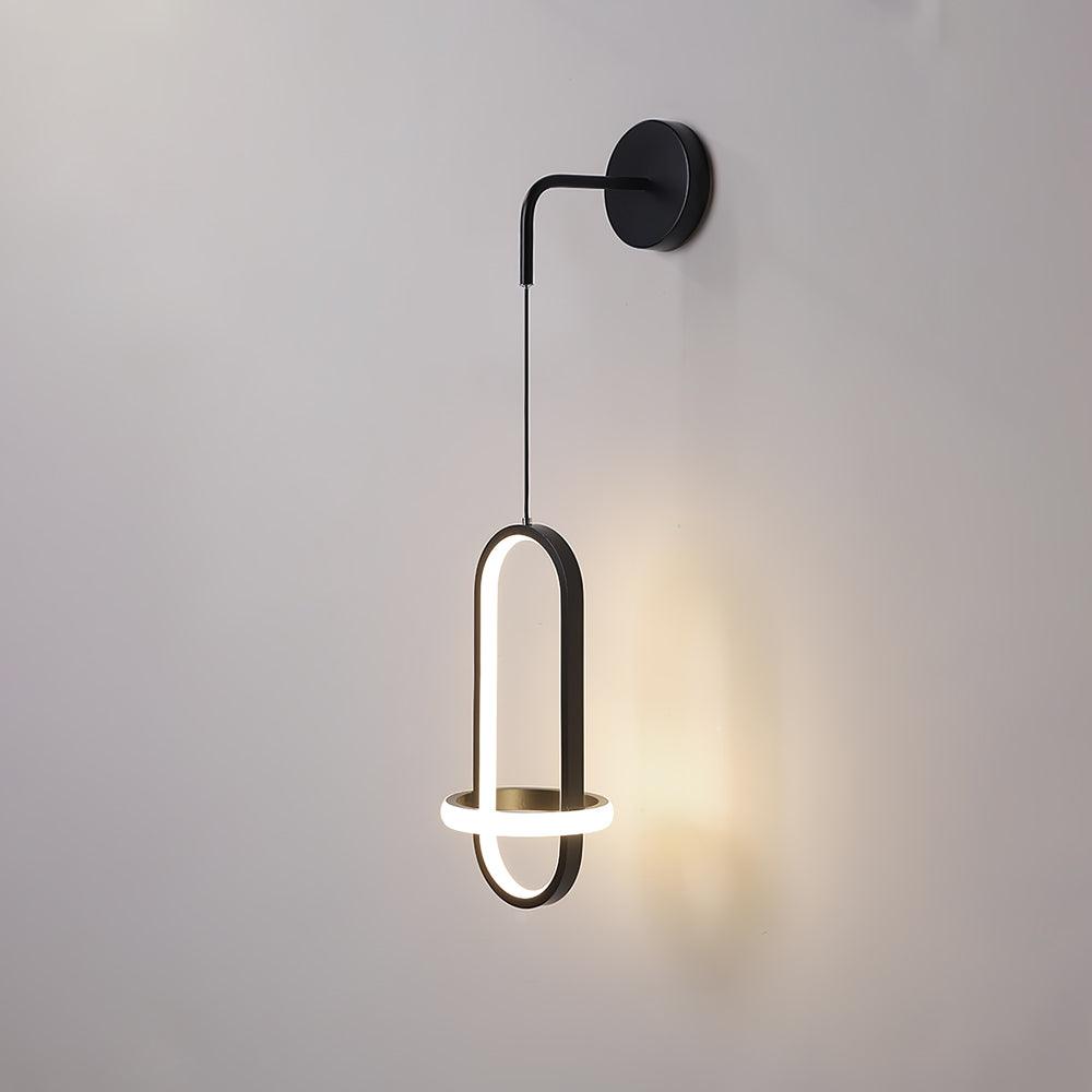 Aplique de parede oval Vivianne moderno e minimalista em latão