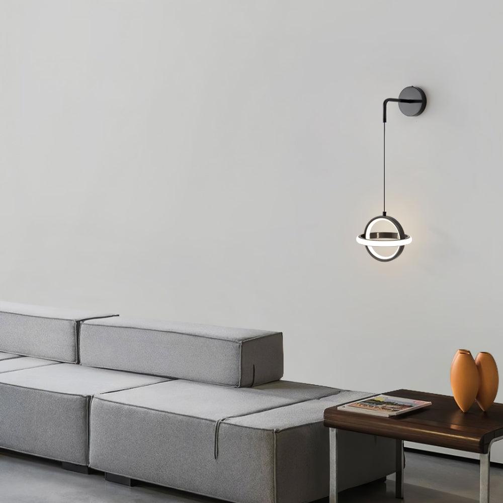 Aplique de parede oval Vivianne moderno e minimalista em latão