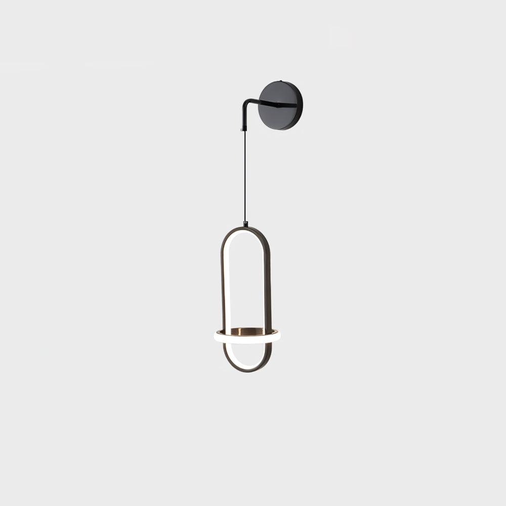 Aplique de parede oval Vivianne moderno e minimalista em latão