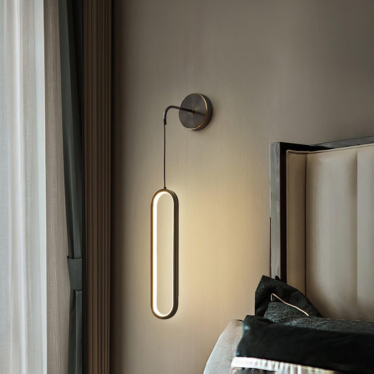 Candeeiro de parede LED em latão Solisenne Aven