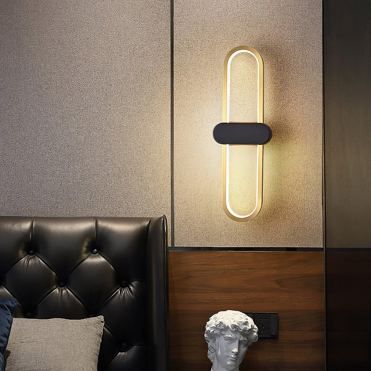 Avelon oval LED-vägglampa