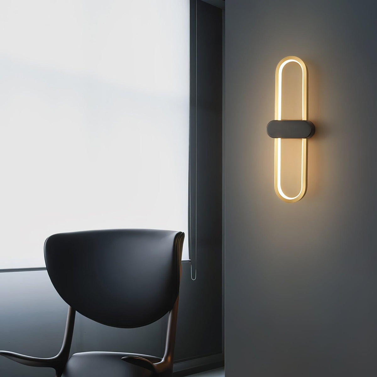 Avelon oval LED-vägglampa