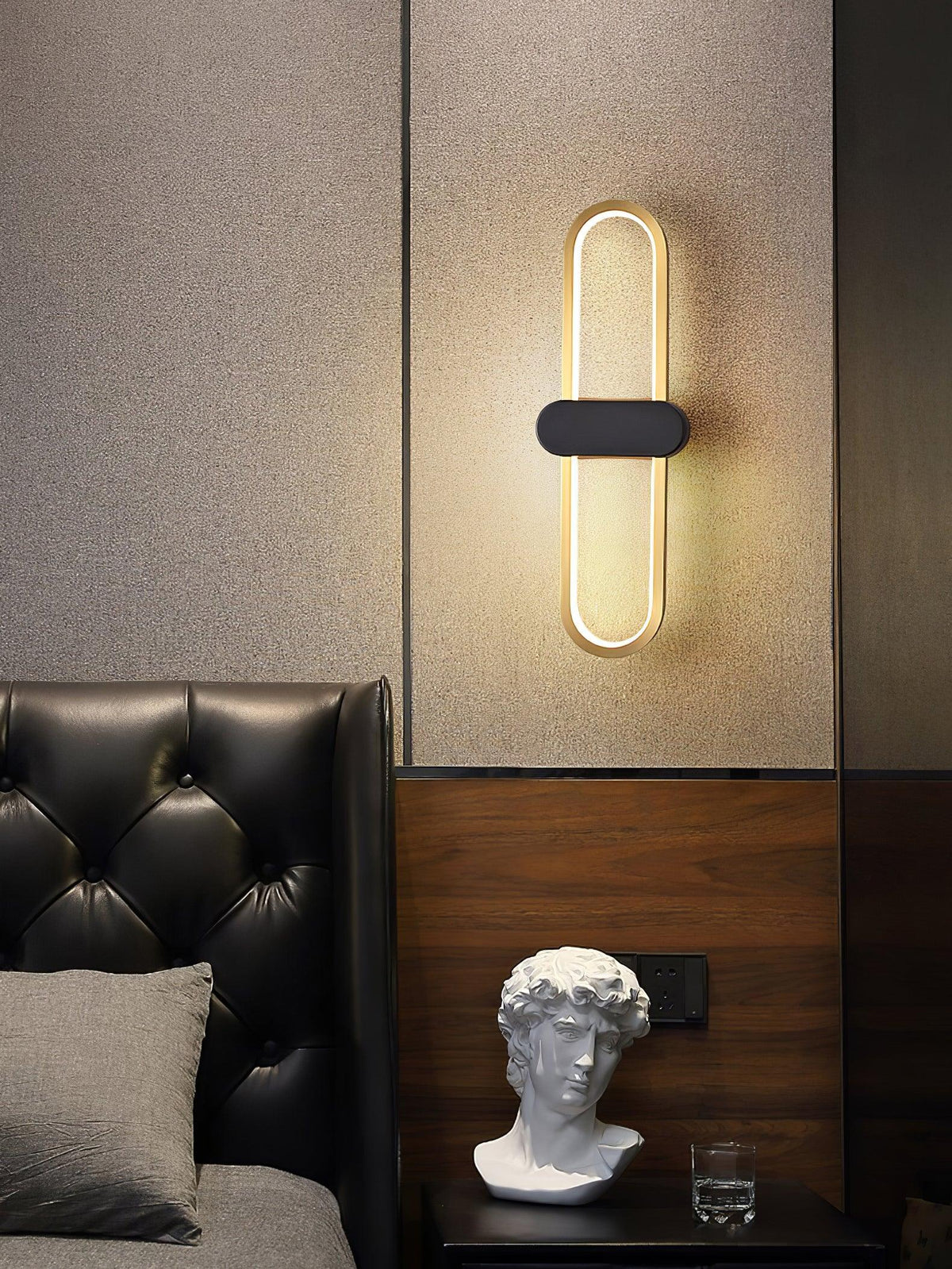 Avelon oval LED-vägglampa
