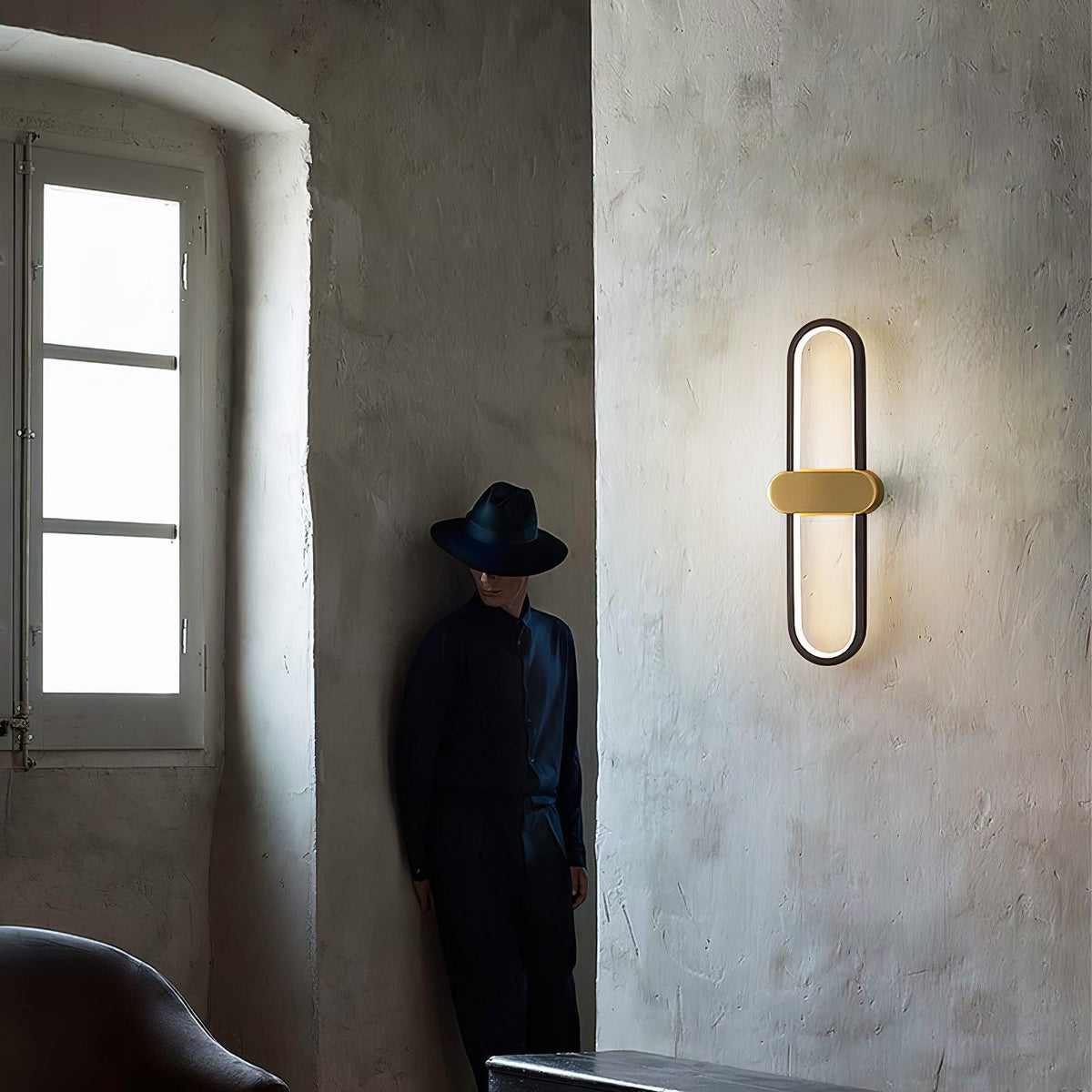 Avelon oval LED-vägglampa
