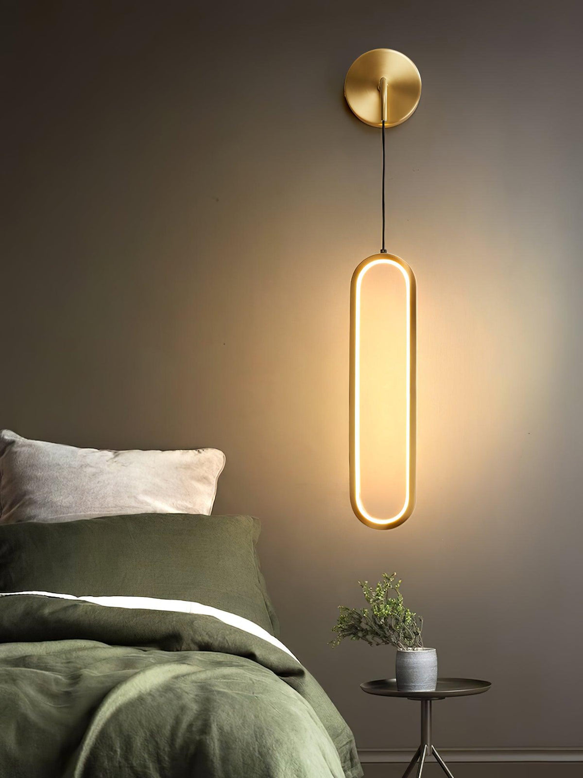 Candeeiro de parede LED em latão Solisenne Aven