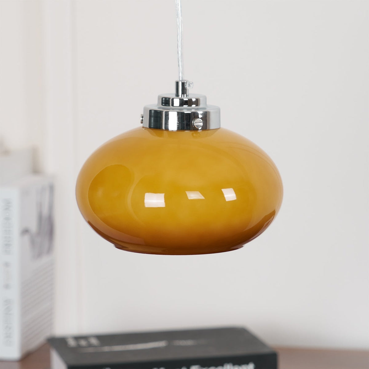 Tavira retro-pendellampe i glas