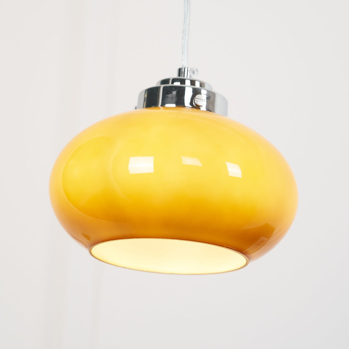 Tavira retro-pendellampe i glas