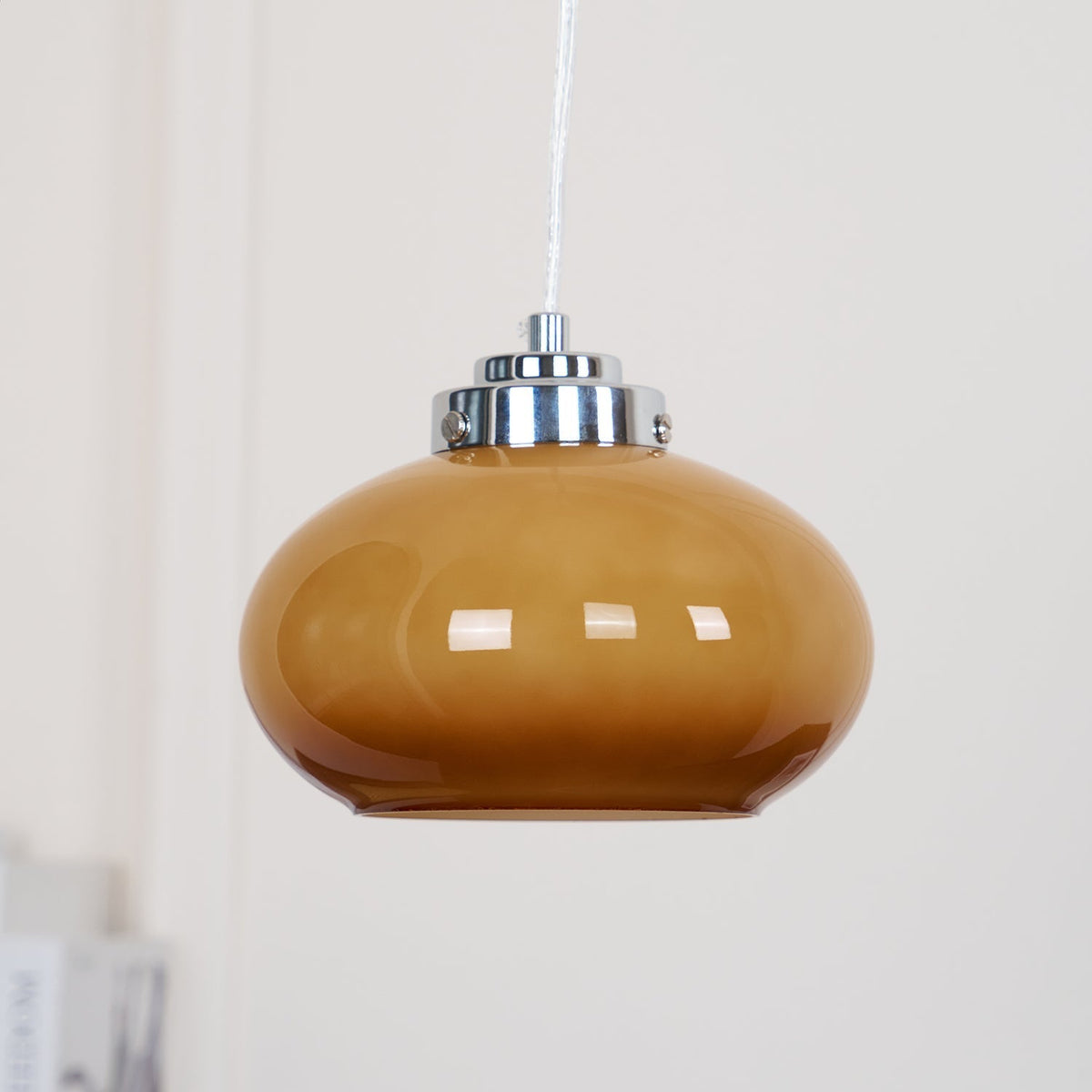 Tavira retro-pendellampe i glas