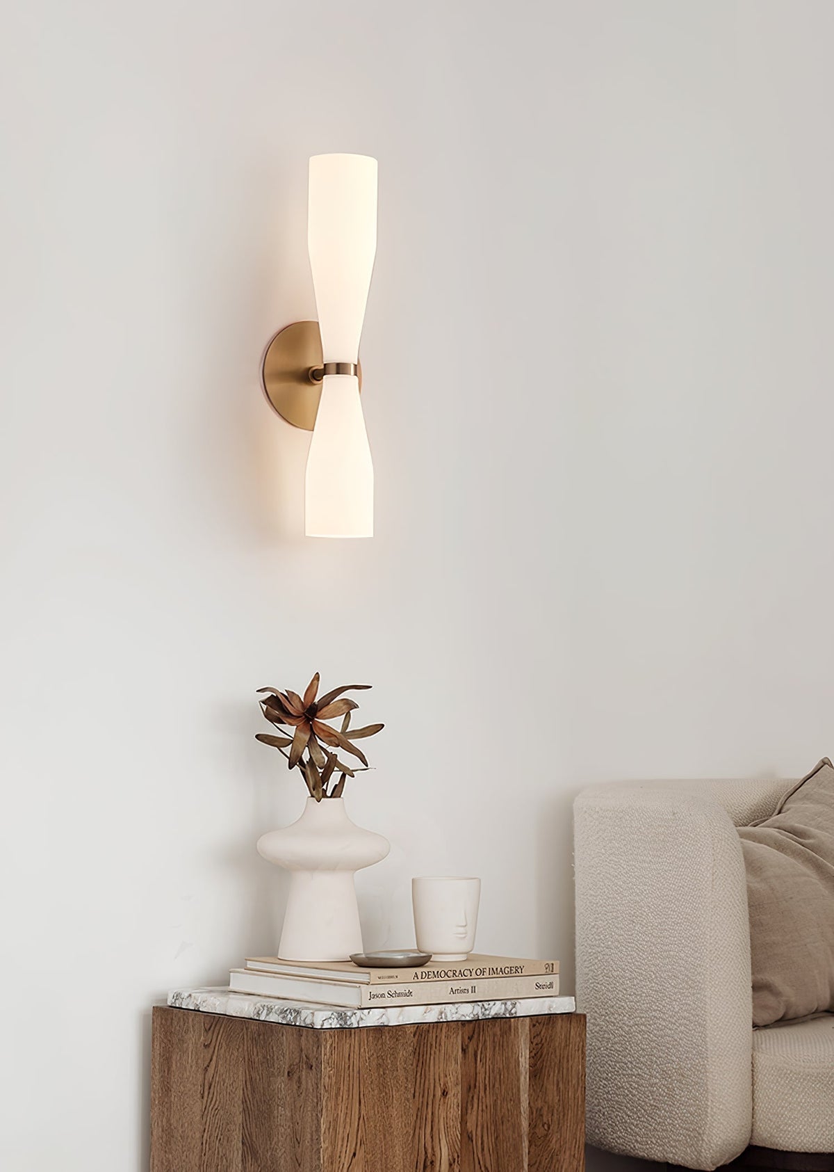 Torch modern glasvägglampa