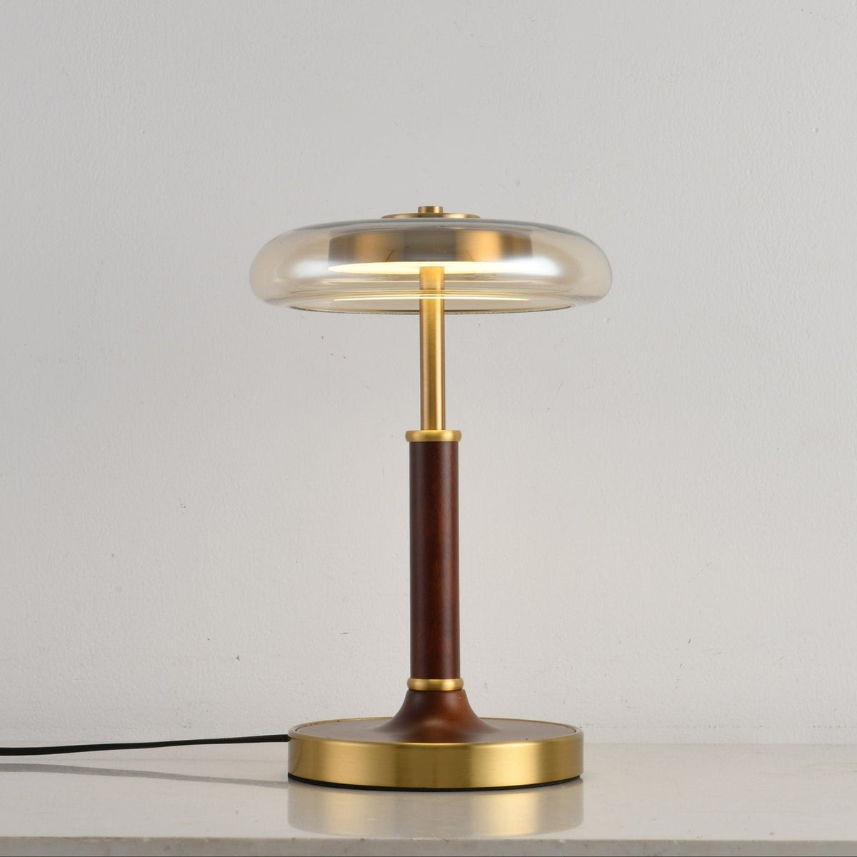 Layla vintagebordlampe i glas