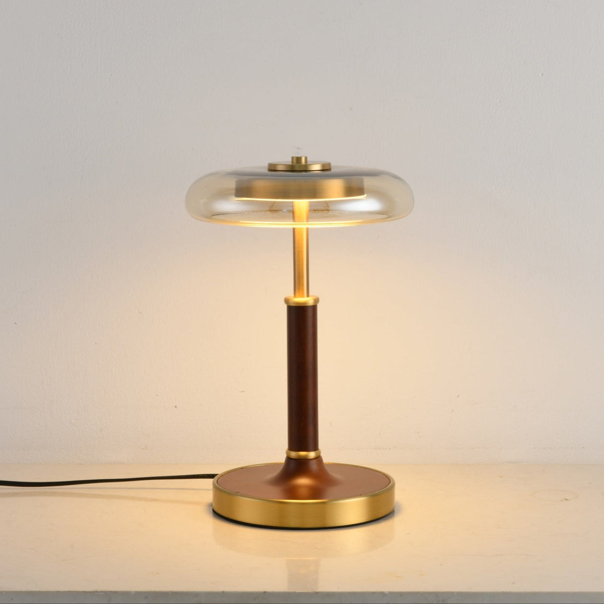 Layla vintagebordlampe i glas