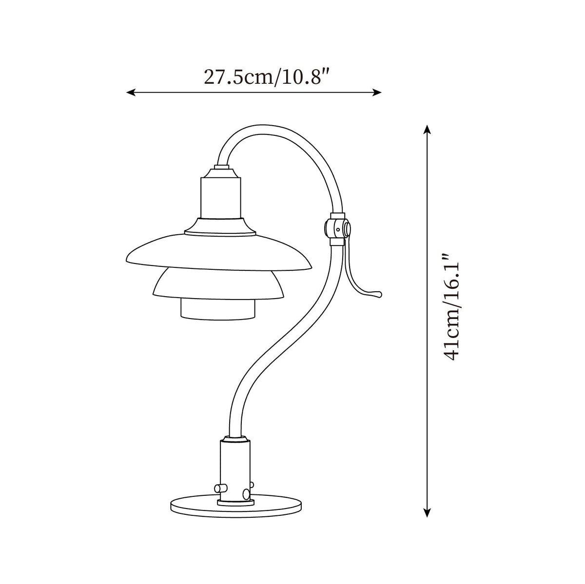Viraanelia-bordlampe