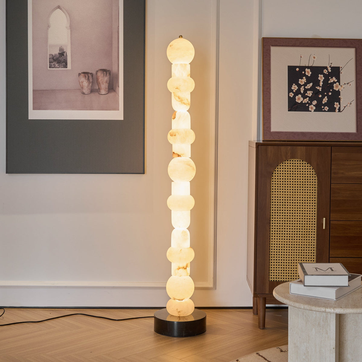 Nostix golvlampa i alabaster