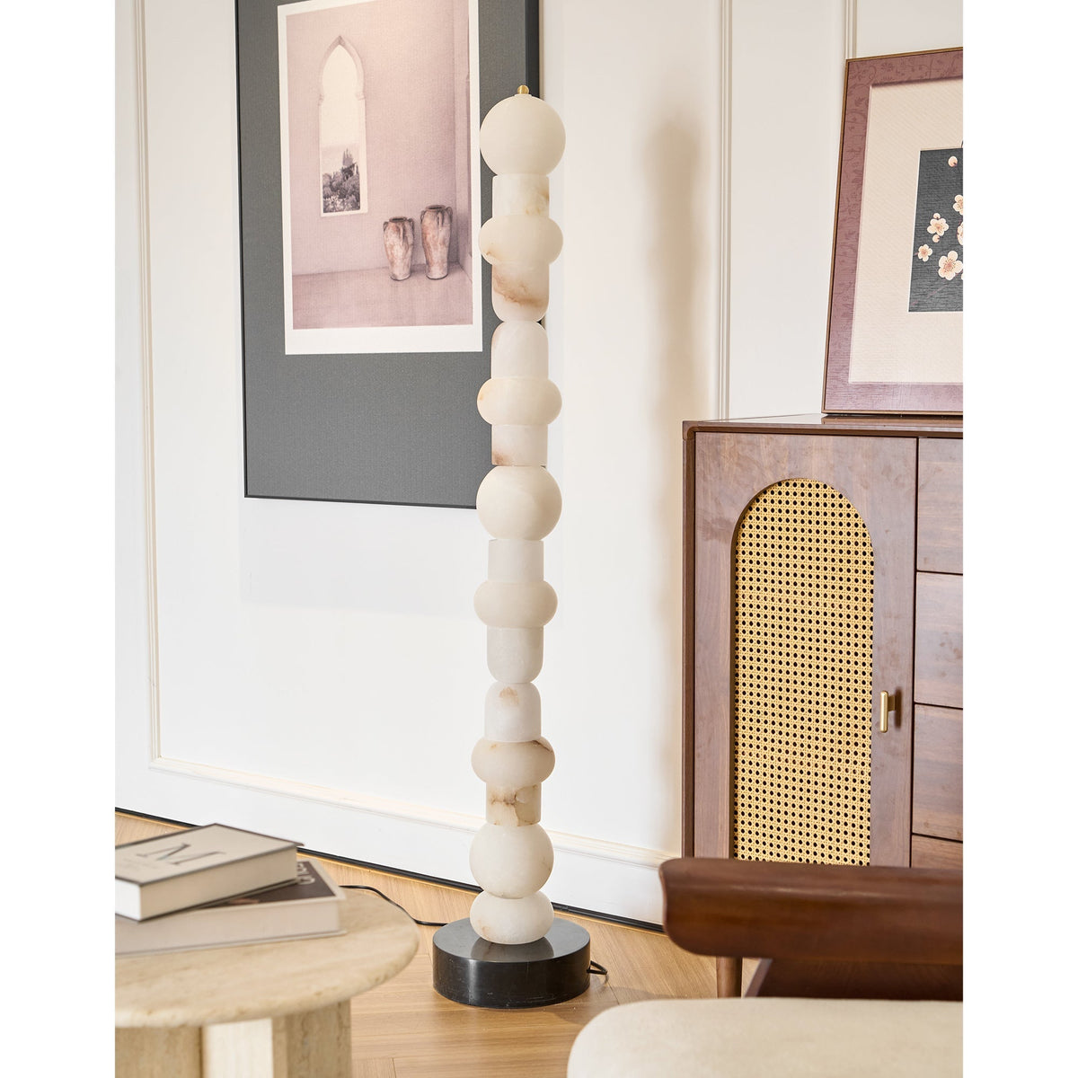 Nostix golvlampa i alabaster