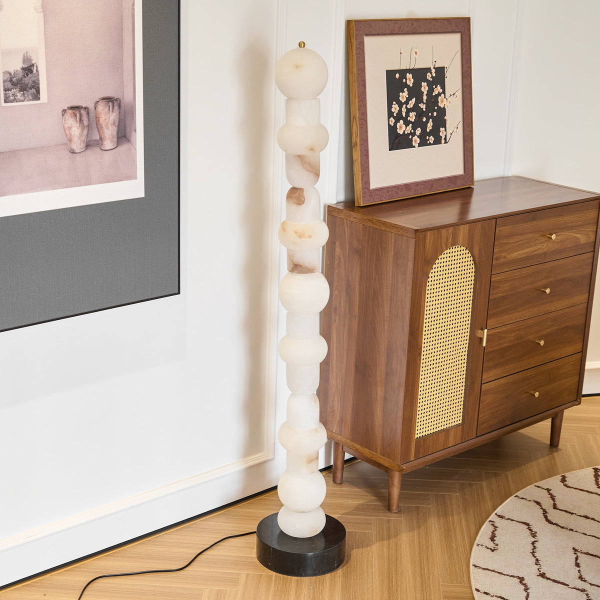 Nostix golvlampa i alabaster