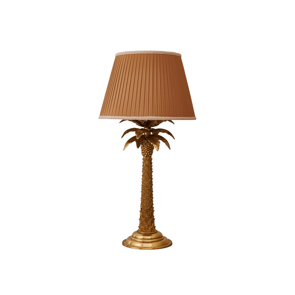 Bordlampe med palmetræ