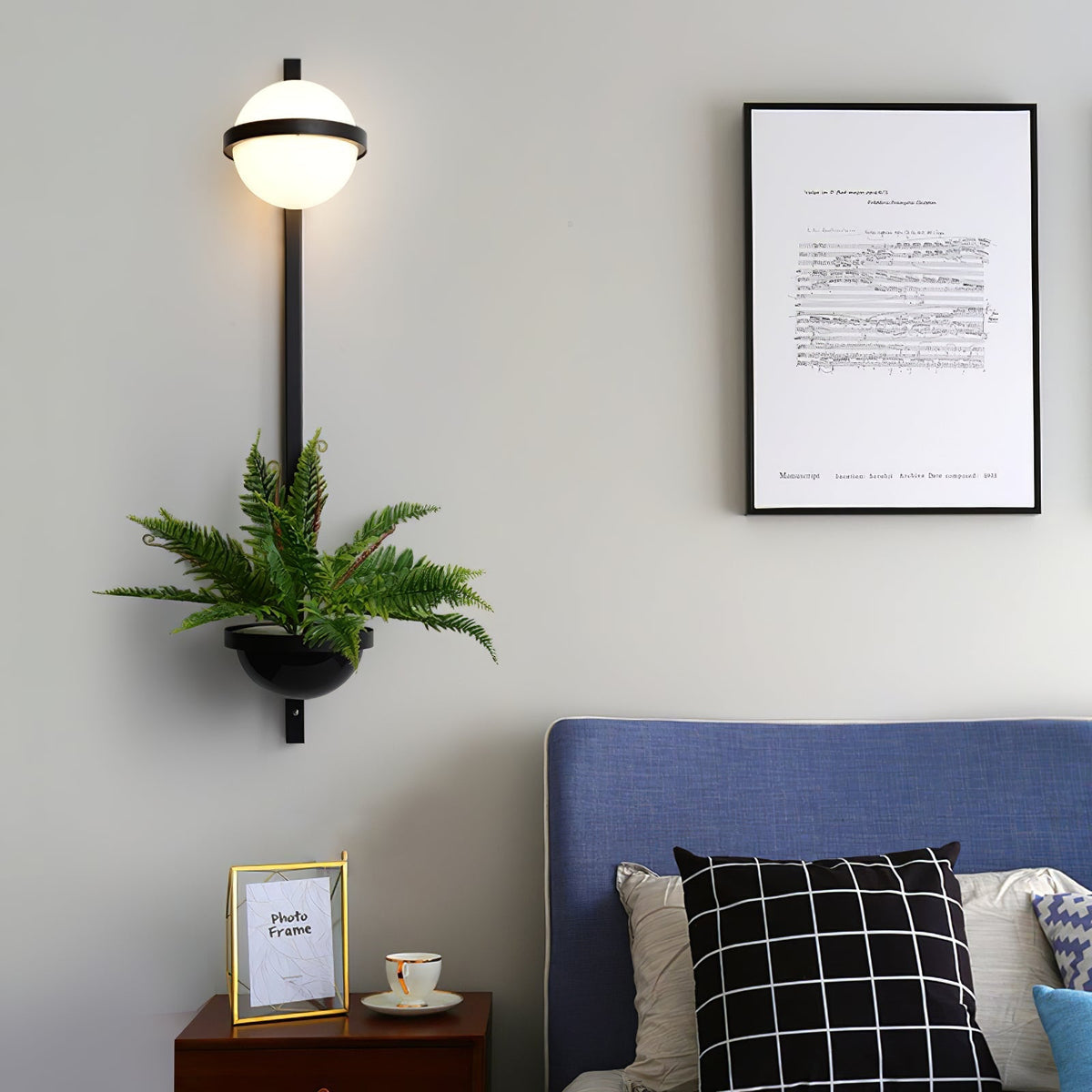 Modern minimalistisk vägglampa Elmarisra