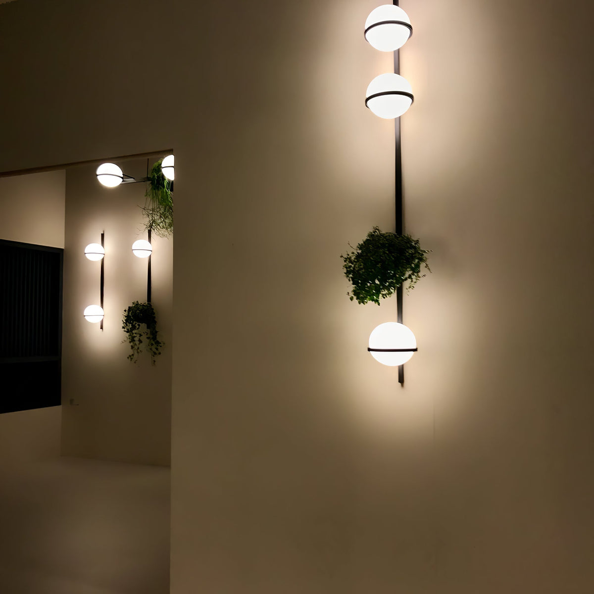 Modern minimalistisk vägglampa Elmarisra
